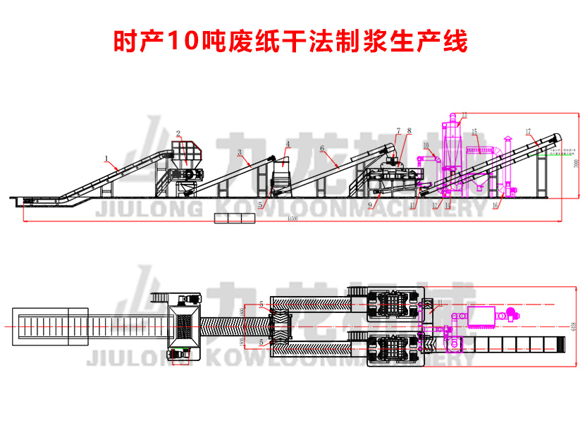 廢紙干法制漿生產(chǎn)線 廢紙干法制漿生產(chǎn)線